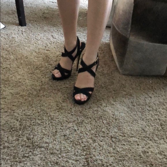 Jimmy Choo Black Strappy Heels - Picture 7 of 8